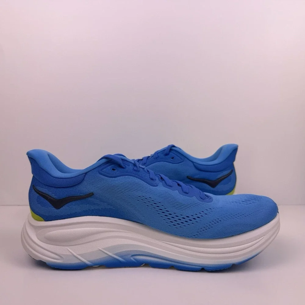 Hoka One One Clifton 11 Running Shoes Men Size 10D Blue/White 1176572 VSF Sample